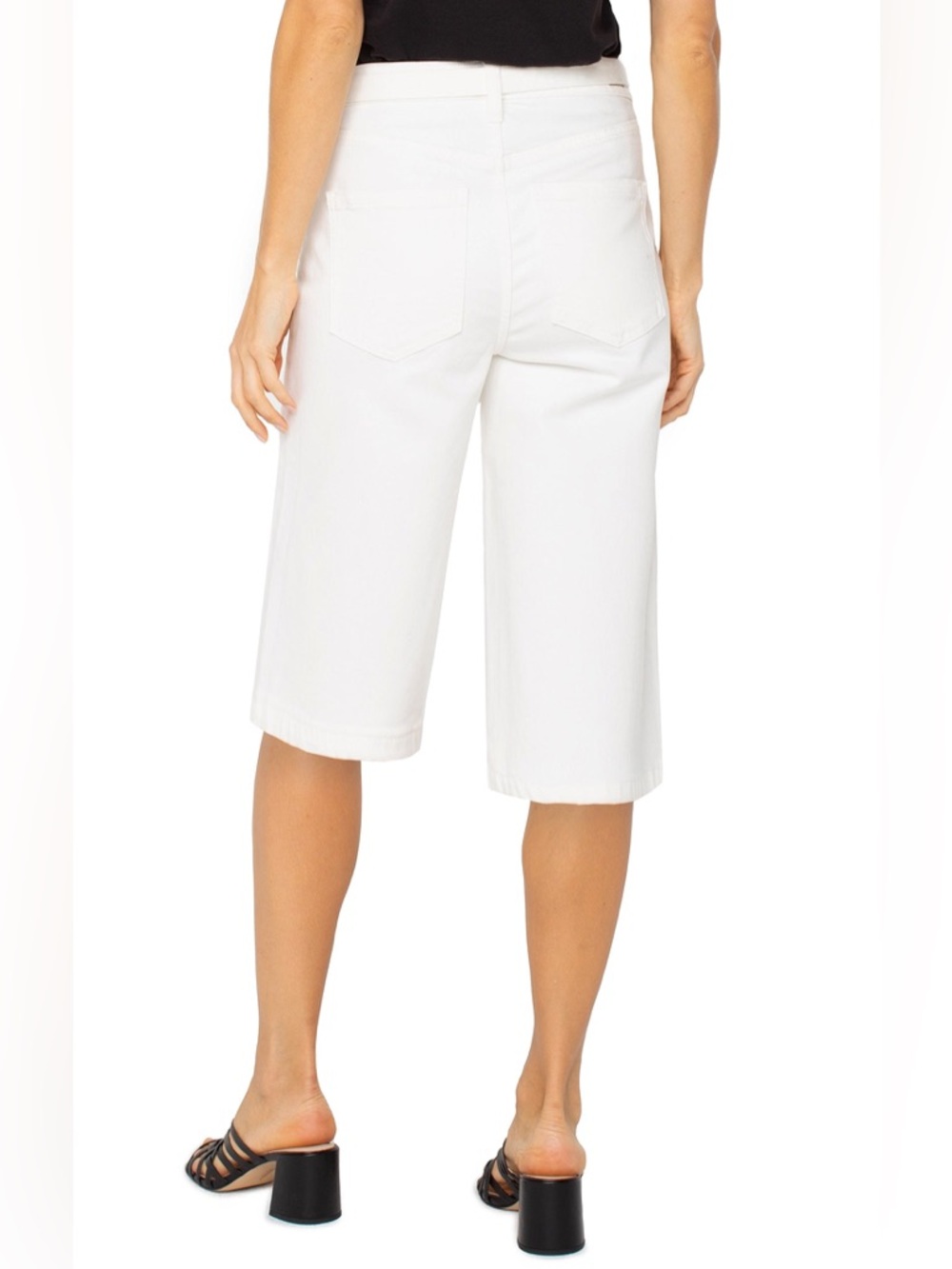 NWT $98 Liverpool Los Angeles Yacht Pant w/ Self Belt – Bone White - Picture 4 of 7